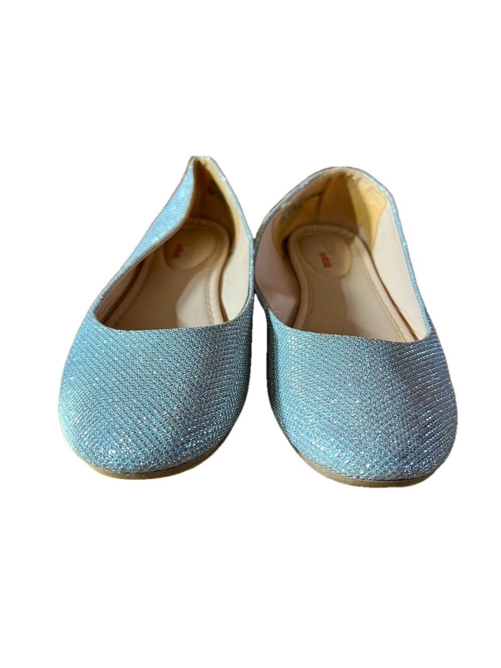 Comfort by Rouge Silver Glitter Ballet Flats